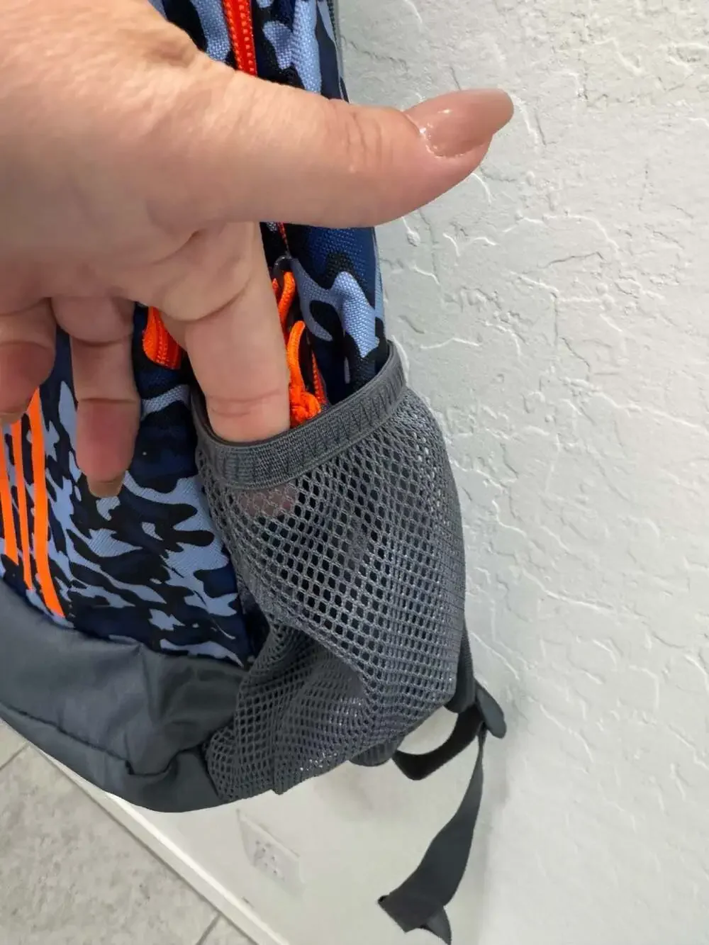 Adidas BTS Originator Backpack in Flow Blur/Onix Grey/Signal Orange